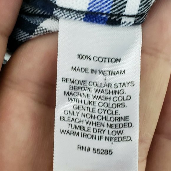 Express Fitted Plaid Pearl Snap Long Sleeve Shirt - Picture 8 of 8